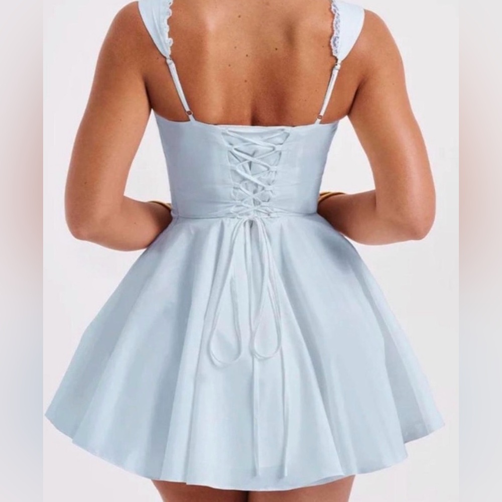 Babyboo Light Blue Corset Back Dress (L)